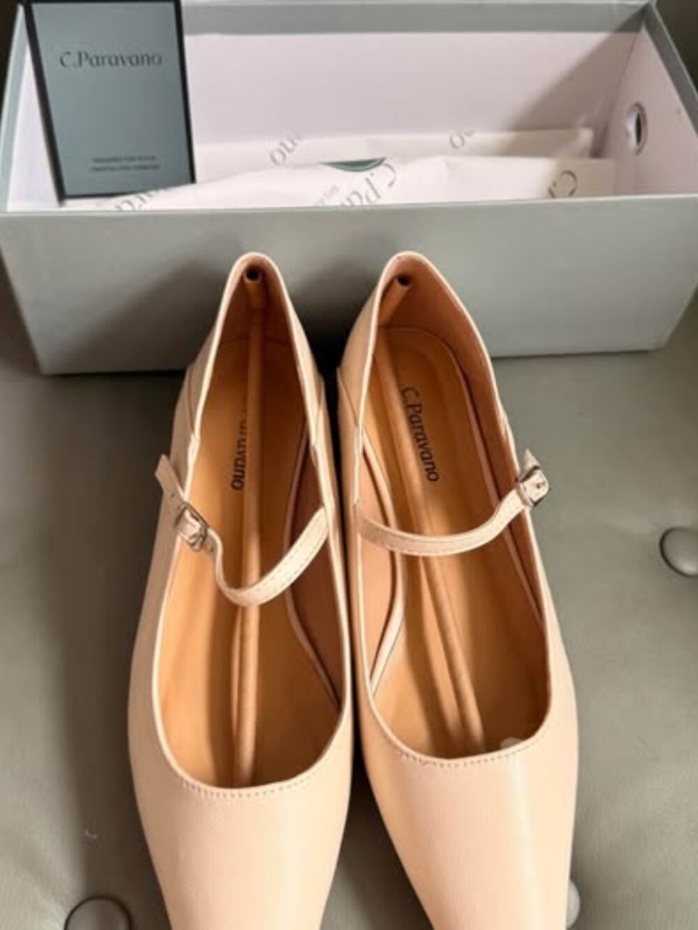C. Paravano Alva Cream Mary Janes | Sz 8 | NWT
